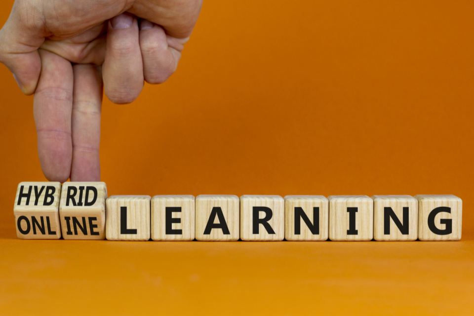 How do you choose the right channels for hybrid learning?